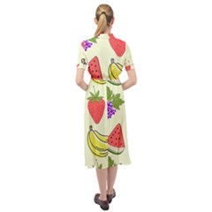 Keyhole Neckline Chiffon Dress 