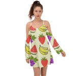 Fruits Pattern Background Food Boho Dress