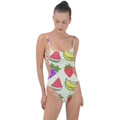 Tie Strap One Piece Swimsuit 
