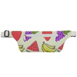 Fruits Pattern Background Food Active Waist Bag