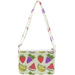 Fruits Pattern Background Food Double Gusset Crossbody Bag