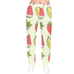 Women Velvet Drawstring Pants 