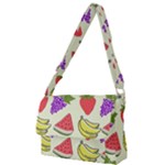 Fruits Pattern Background Food Full Print Messenger Bag (L)