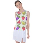 Fruits Pattern Background Food Women s Sleeveless Sports Top