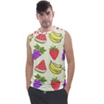 Fruits Pattern Background Food Men s Regular Tank Top