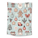 Christmas Cartoon Pattern Medium Tapestry