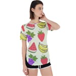 Fruits Pattern Background Food Perpetual Short Sleeve T-Shirt