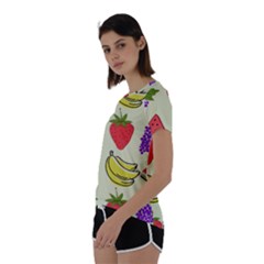 Short Sleeve Open Back T-Shirt 