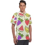 Fruits Pattern Background Food Men s Polo T-Shirt