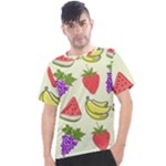 Fruits Pattern Background Food Men s Sport Top