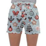 Christmas Cartoon Pattern Sleepwear Shorts