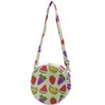 Fruits Pattern Background Food Crossbody Circle Bag