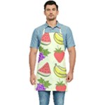 Fruits Pattern Background Food Kitchen Apron