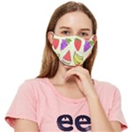 Fruits Pattern Background Food Fitted Cloth Face Mask (Adult)