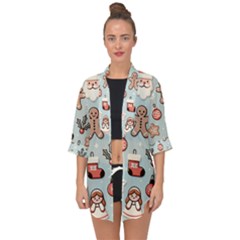 Open Front Chiffon Kimono 