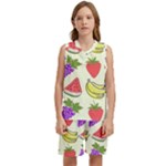 Fruits Pattern Background Food Kids  Basketball Mesh Set
