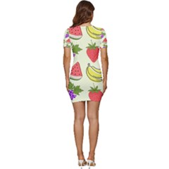 Low Cut Cap Sleeve Mini Dress 