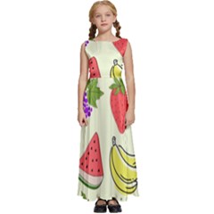 Kids  Satin Sleeveless Maxi Dress 