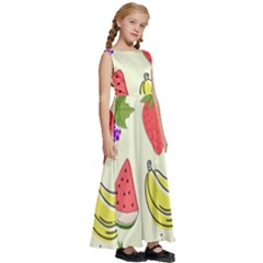 Kids  Satin Sleeveless Maxi Dress 