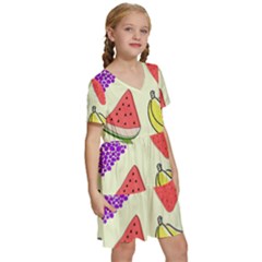Kids  Short Sleeve Tiered Mini Dress 