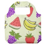 Fruits Pattern Background Food Premium Foldable Grocery Recycle Bag