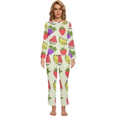 Womens  Long Sleeve Lightweight Pajamas Set 