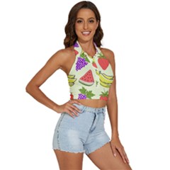 Backless Halter Cami Shirt 