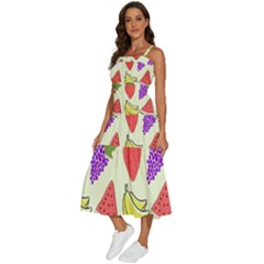 Sleeveless Shoulder Straps Boho Dress 