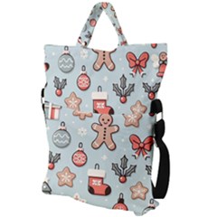 Fold Over Handle Tote Bag 