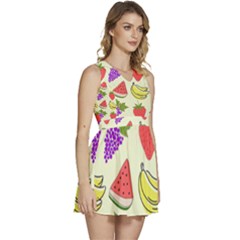 Sleeveless High Waist Mini Dress 