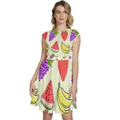 Cap Sleeve High Waist Dress 