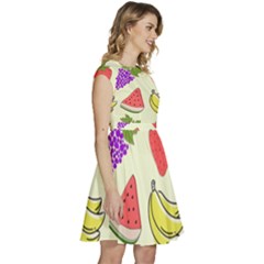 Cap Sleeve High Waist Dress 