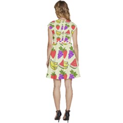 Cap Sleeve High Waist Dress 
