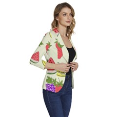 Women s One-Button 3/4 Sleeve Short Jacket 