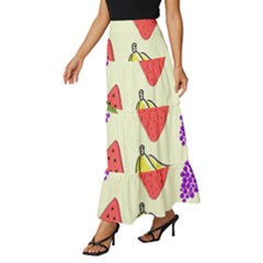 Tiered Ruffle Maxi Skirt 