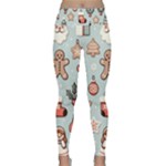 Christmas Cartoon Pattern Lightweight Velour Classic Yoga Leggings