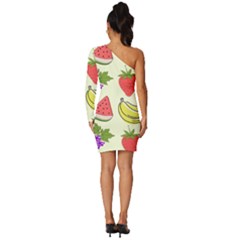 Long Sleeve One Shoulder Mini Dress 