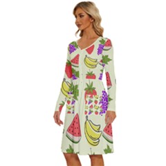 Long Sleeve Dress With Pocket 