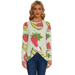 Long Sleeve Crew Neck Pullover Top 