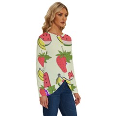 Long Sleeve Crew Neck Pullover Top 