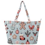 Christmas Cartoon Pattern Full Print Shoulder Bag