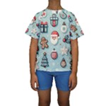 Christmas Decoration Angel Kids  Short Sleeve Swimwear