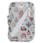 Christmas Cartoon Pattern Belt Pouch Bag (Large)