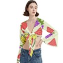 Trumpet Sleeve Cropped Top 