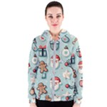 Christmas Decoration Angel Women s Zipper Hoodie