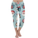 Christmas Decoration Angel Capri Winter Leggings 