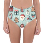 Christmas Decoration Angel Reversible High-Waist Bikini Bottoms