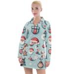 Christmas Decoration Angel Women s Long Sleeve Casual Dress