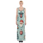 Christmas Decoration Angel Thigh Split Maxi Dress