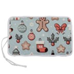 Christmas Cartoon Pattern Pen Storage Case (M)